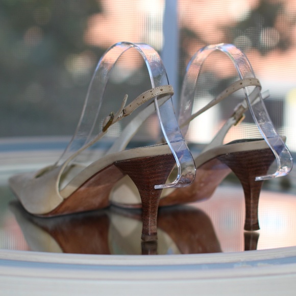 Gucci Square Toe Leather Slingback Pump (STEAL) - Picture 3 of 7